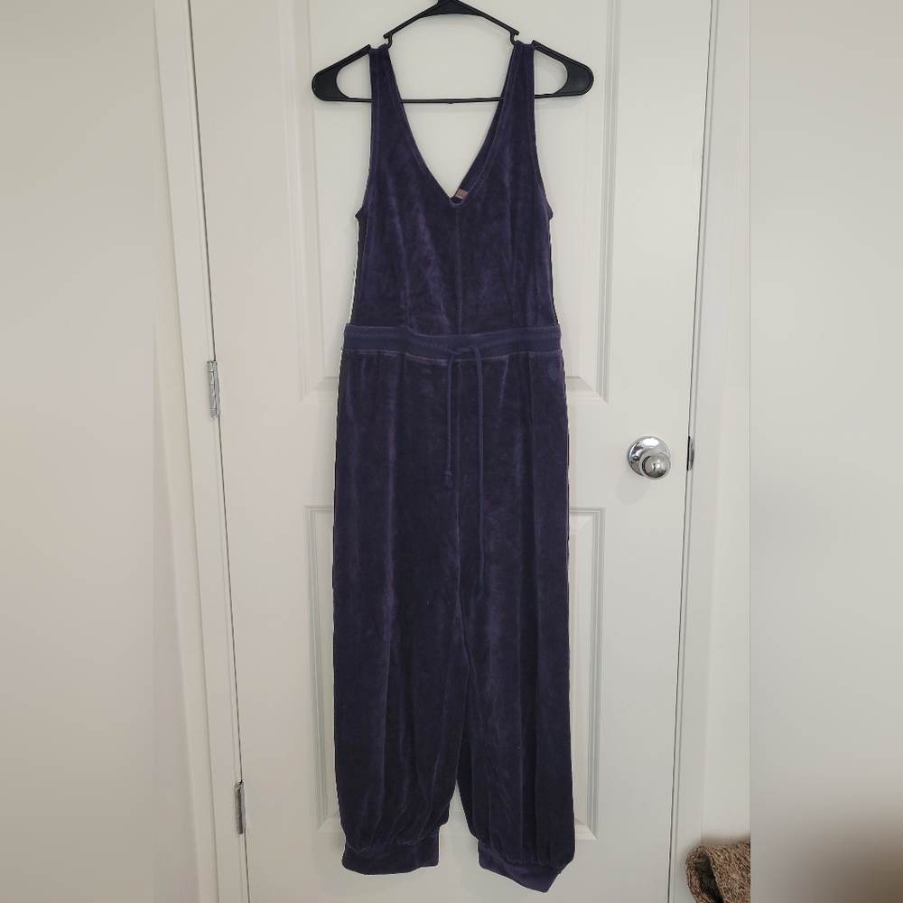 Free People Movement Feel Good Velour Onesie Size Small